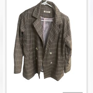 Plaid Fall jacket/ blazer  size S just a little oversized